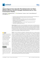 Agroecological Zone-Specific Diet Optimization for Water Buffalo (Bubalus bubalis) through Nutritional and In Vitro Fermentation Studies