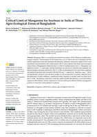 Critical Limit of Manganese for Soybean in Soils of Three Agro-Ecological Zones of Bangladesh
