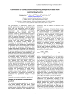 Convection or conduction? Interpreting temperature data from sedimentary basins
