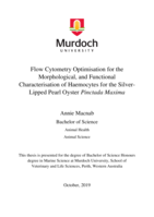 Flow Cytometry Optimisation for the Morphological, and Functional Characterisation of Haemocytes for the Silver-Lipped Pearl Oyster Pinctada Maxima
