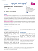 Stifle arthrodesis in a feline pelvic limb amputee