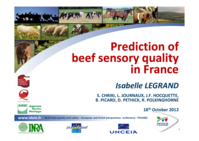 Prediction of beef sensory quality in France