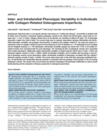 Inter- and Intrafamilial Phenotypic Variability in Individuals with Collagen-Related Osteogenesis Imperfecta