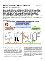 Clinical and genetic differences between pustular psoriasis subtypes