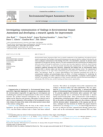 Investigating communication of findings in Environmental Impact Assessment and developing a research agenda for improvement