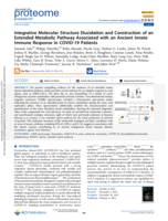 Integrative Molecular Structure Elucidation and Construction of an Extended Metabolic Pathway Associated with an Ancient Innate Immune Response in COVID-19 Patients