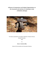 Influence of temperature and habitat fragmentation on the movement and activity of a freshwater turtle (Chelodina oblonga)
