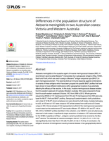 Differences in the population structure of Neisseria meningitidis in two Australian states: Victoria and Western Australia