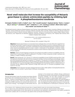 Novel small molecules that increase the susceptibility of Neisseria gonorrhoeae to cationic antimicrobial peptides by inhibiting lipid A phosphoethanolamine transferase