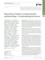 Reporting of equity in observational epidemiology: A methodological review