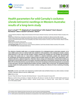 Health parameters for wild Carnaby's cockatoo (Zanda latirostris) nestlings in Western Australia: results of a long-term study