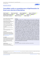 Extracellular vesicles as a promising source of lipid biomarkers for breast cancer detection in blood plasma