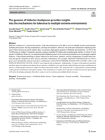 The genome of Haberlea rhodopensis provides insights into the mechanisms for tolerance to multiple extreme environments