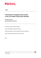 Techniques for mapping Taenia solium in the Lao People’s Democratic Republic