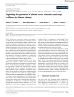 Exploring the genomics of abiotic stress tolerance and crop resilience to climate change