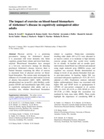 The impact of exercise on blood-based biomarkers of Alzheimer's disease in cognitively unimpaired older adults