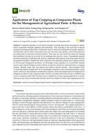 Application of Trap Cropping as Companion Plants for the Management of Agricultural Pests: A Review