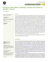 Myrtaceae anther glands: morphology, anatomy and variation in glandular contents