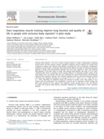 Does inspiratory muscle training improve lung function and quality of life in people with inclusion body myositis? A pilot study