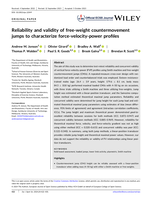 Reliability and validity of free-weight countermovement jumps to characterize force-velocity-power profiles