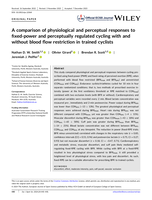 A comparison of physiological and perceptual responses to fixed-power and perceptually regulated cycling with and without blood flow restriction in trained cyclists