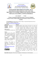 POSTHARVEST TREATMENT OF CELERY APIUM GRAVEOLENS USING ESSENTIAL OILS AND COLD TREATMENT TO CONTROL SPRINGTAILS HYPOGASTRURA VERNALIS (COLLEMBOLA: HYPOGASTRURIDAE)