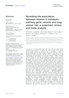 Revealing the association between vitamin D metabolic pathway gene variants and lung cancer risk: a systematic review and meta-analysis