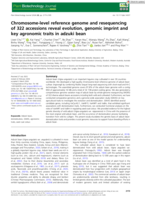 Chromosome-level reference genome and resequencing of 322 accessions reveal evolution, genomic imprint and key agronomic traits in adzuki bean