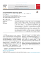LoRa localisation using single mobile gateway