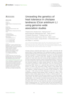 Unraveling the genetics of heat tolerance in chickpea landraces (Cicer arietinum L.) using genome-wide association studies