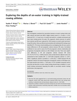Exploring the depths of on-water training in highly-trained rowing athletes