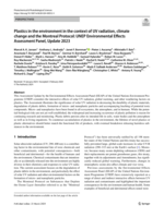Plastics in the environment in the context of UV radiation, climate change and the Montreal Protocol: UNEP Environmental Effects Assessment Panel, Update 2023