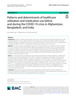 Patterns and determinants of healthcare utilization and medication use before and during the COVID-19 crisis in Afghanistan, Bangladesh, and India