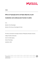 Effects of hyperglycaemia and high adiposity on pain modulation and cardiovascular function in adults