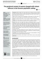 The gendered context of women charged with violent offences in the forensic psychiatric setting