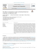 The effects of automaticity in paper and keyboard-based text composing: An exploratory study