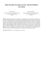 SMS based flood level monitoring system