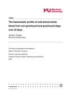 The haemostatic profile of cold-stored whole blood from non-greyhound and greyhound dogs over 42 days