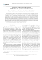 Fractional analog scheme for efficient stabilization of a synchronous buck converter