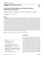 Meta-analysis of the Microbial Diversity Cultured in Bioreactors Simulating the Gut Microbiome