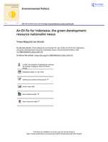 An EV-fix for Indonesia: the green development-resource nationalist nexus