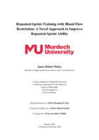 Repeated-Sprint Training with Blood Flow Restriction: A Novel Approach to Improve Repeated-Sprint Ability