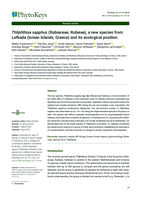 Thliphthisa sapphus (Rubiaceae, Rubieae), a new species from Lefkada (Ionian Islands, Greece) and its ecological position