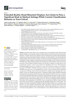Extended reality head-mounted displays are likely to pose a significant risk in medical settings while current classification remains as non-critical