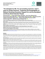"It's changed my life. I'm not smoking anymore. I don't want to smoke anymore": exploring the acceptability of mailout smoking cessation support for and by Aboriginal and Torres Strait Islander people