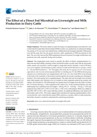 The Effect of a Direct Fed Microbial on Liveweight and Milk Production in Dairy Cattle
