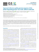 Improved, reference quality genome sequence of the plastic-degrading greater wax moth, Galleria mellonella