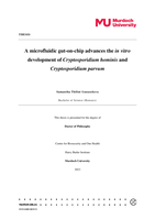 A microfluidic gut-on-chip advances the in vitro development of Cryptosporidium hominis and Cryptosporidium parvum