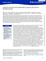 Long-term treatment with rilzabrutinib in patients with immune thrombocytopenia
