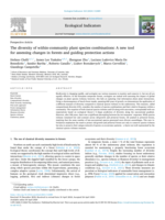 The diversity of within-community plant species combinations: A new tool for assessing changes in forests and guiding protection actions